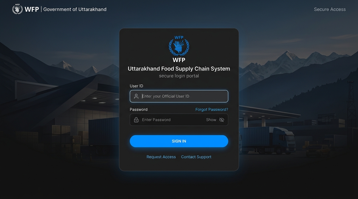 WFP Uttarakhand Portal Login